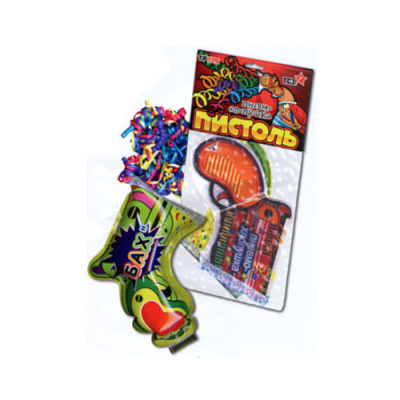 Пистоль Надувная хлопушка купить в Гурьевске Калининградской области | gurevskkaliningradskaya.salutsklad.ru